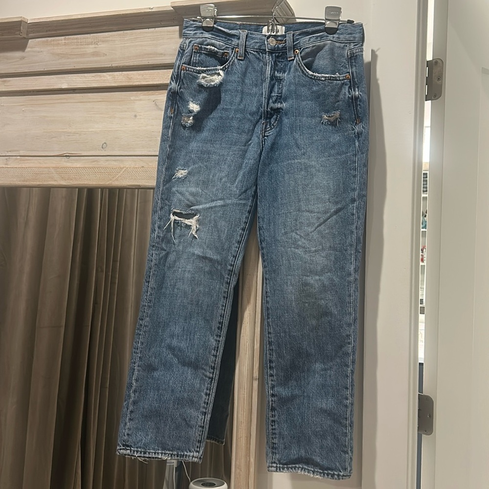 Pistola Jeans- Charlie high rise straight leg denim- size 27
